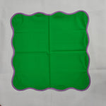 FabricSG Cotton Napkins, Cloth Napkins, Fabric Napkins, solid piping Napkins, Cocktail Napkins, 20"x20"- Dinner Napkins set of 6