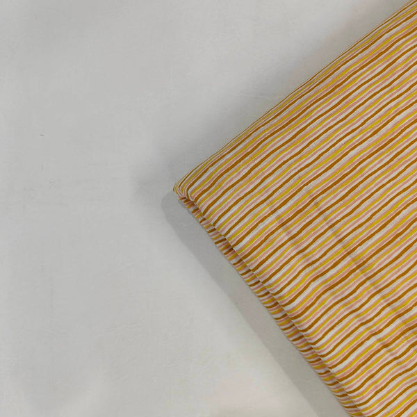 Stripes 100% Cotton Quilting Fabric by the yard, India Block Print Fabric, fabric for Duvet Covers, Curtains, Dresses