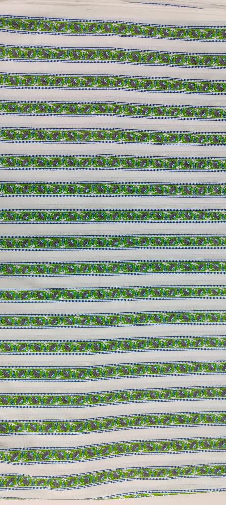 Printed border 100% Cotton Quilting Fabric by the yard, India Block Print Fabric, fabric for Duvet Covers, Curtains, Dresses