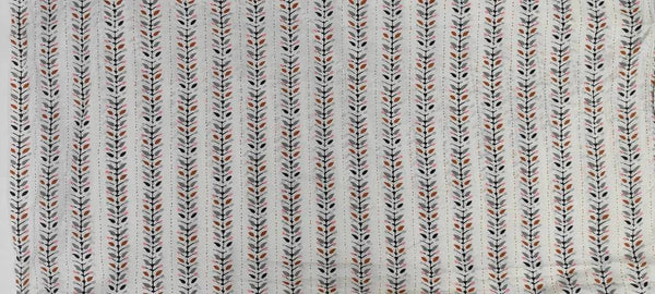 Pink Green Floral border 100% Cotton Quilting Fabric by the yard, India Block Print Fabric, fabric for Duvet Covers, Curtains, Dresses