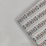 Pink Green Floral border 100% Cotton Quilting Fabric by the yard, India Block Print Fabric, fabric for Duvet Covers, Curtains, Dresses