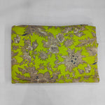 Light green leaf Floral 100% Cotton Quilting Fabric by the yard, India Block Print Fabric, fabric for Duvet Covers, Curtains, Dresses