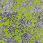 Light green leaf Floral 100% Cotton Quilting Fabric by the yard, India Block Print Fabric, fabric for Duvet Covers, Curtains, Dresses