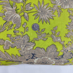 Light green leaf Floral 100% Cotton Quilting Fabric by the yard, India Block Print Fabric, fabric for Duvet Covers, Curtains, Dresses