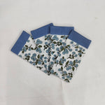 Denim & Baby Blue Indian Hand Block Printed 100% Pure Cotton Tablecloth, Border Design Table Cover, Party Tablecloth, Gift for Wedding