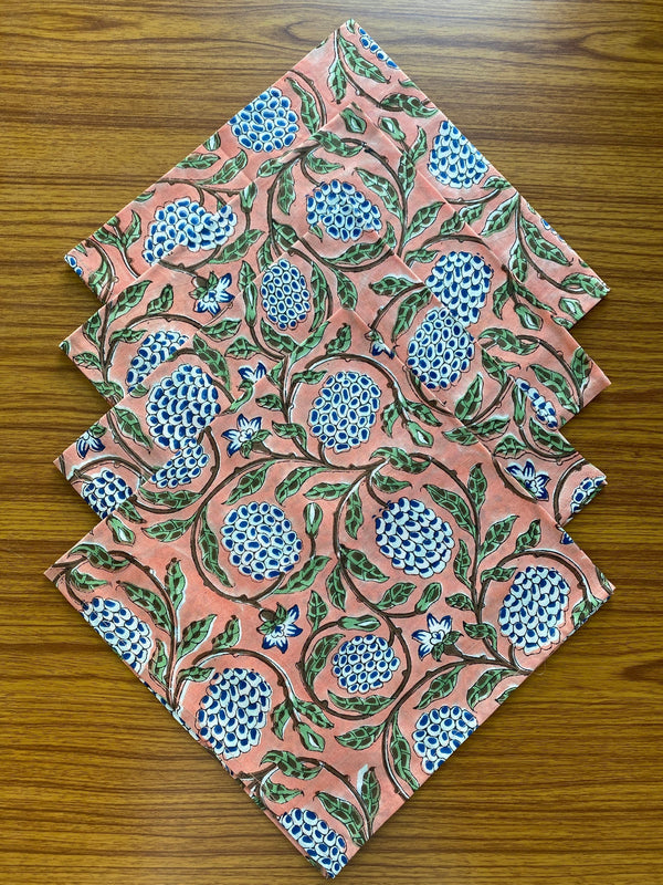 Dark Salmon Pink Napkins