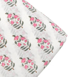 Punch Pink Hand-Block Printed Cotton Cloth