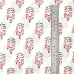 Punch Pink Hand-Block Printed Cotton Cloth