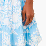 Strappy Dress In Palladio Print, Indian Cotton Long Gown, Indian Cotton Dress, printed Dress