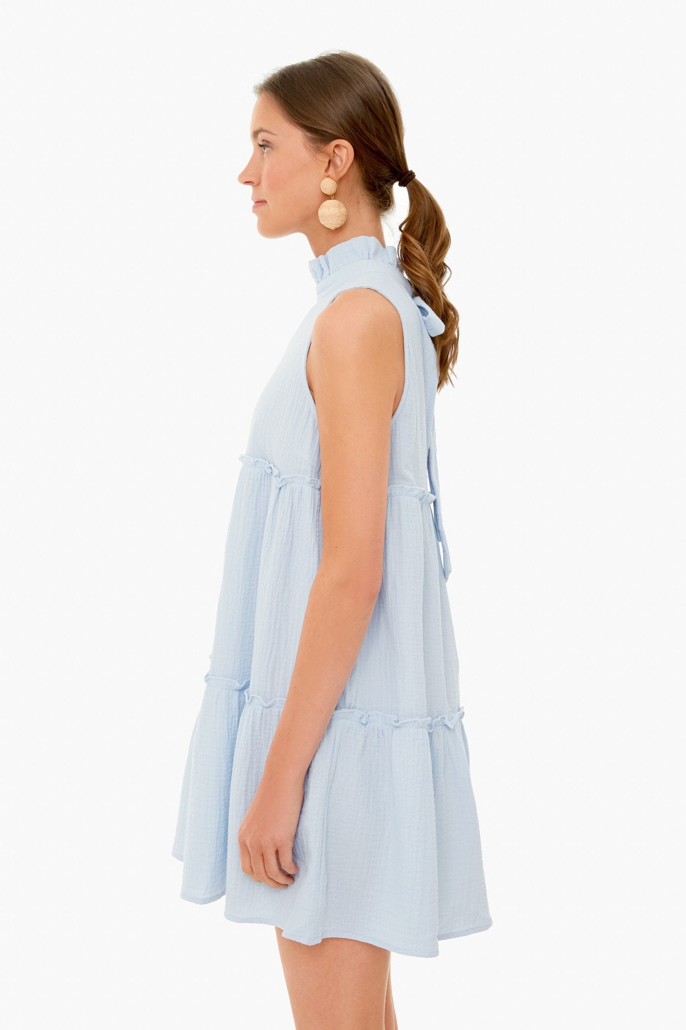 Blue Lightweight cotton Morgan Dress, Indian Cotton Long Gown, Indian Cotton Dress, printed Dress