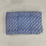 Hand Block Printed Fabric, green tree, blue tree 100% Cotton Quilting Fabric by the Yard, Quilt Fabric by Yard, Floral Fabric, Quilt Fabric