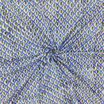 Hand Block Printed Fabric, green tree, blue tree 100% Cotton Quilting Fabric by the Yard, Quilt Fabric by Yard, Floral Fabric, Quilt Fabric