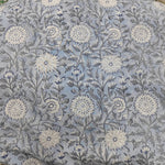Floral blue 100% Cotton Quilting Fabric by the yard, Quilt Fabric, Indian Fabric, fabric for facemasks, fabric for bags