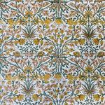 Goldenrod Yellow Hand-Block Printed Cotton Cloth