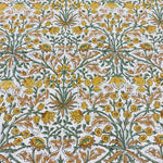 Goldenrod Yellow Hand-Block Printed Cotton Cloth