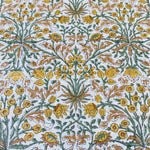 Goldenrod Yellow Hand-Block Printed Cotton Cloth