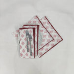 Cloth embroidered napkins, indian cotton napkins, party napkins, floral print napkins, table cloth napkins, bulk dinner napkins