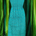 Nap Dress, Cottage core ,Hand Block Printed bridesmaid Dress, Indian Tunics, Hand Printed Dress, Indian Cotton Long Gown,Indian Cotton Dress