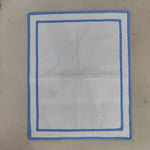 500 Thread Count White Cotton Percale Hotel Stitch Duvet Cover Set in Double Straight Piping 1 Duvet Cover 2 Pillow Sham Cover