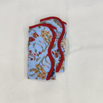 Indian Block Print, indian cotton napkins, hand printed napkins, cocktail napkins, table cloth napkins, floral housewarming gift