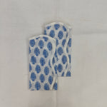 Leaf printed dinner piping napkins, indian cotton scallop napkins, hand printed napkins, cocktail napkins, table cloth napkins, bulk cotton