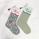 Monogram charges for Christmas Scalloped Stocking