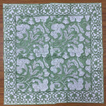 Sangria Red, Cerise Pink Indian Floral Hand Block Printed Cotton Cloth Napkins Size 20x20" Set- 4,6,12,24,48 Wedding Events Home Party Gifts