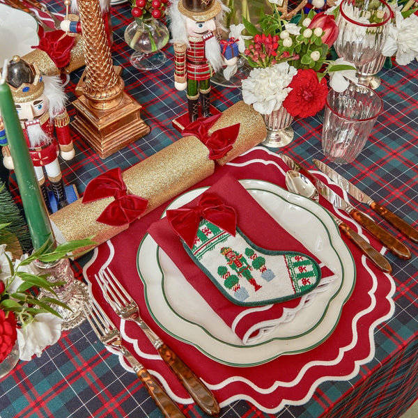 New year Christmas Table Decor Placemat Napkin Set