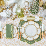 Green & Gold Placemats Napkins