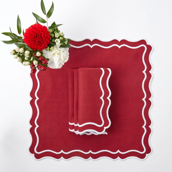 New year Christmas Table Decor Placemat Napkin Set