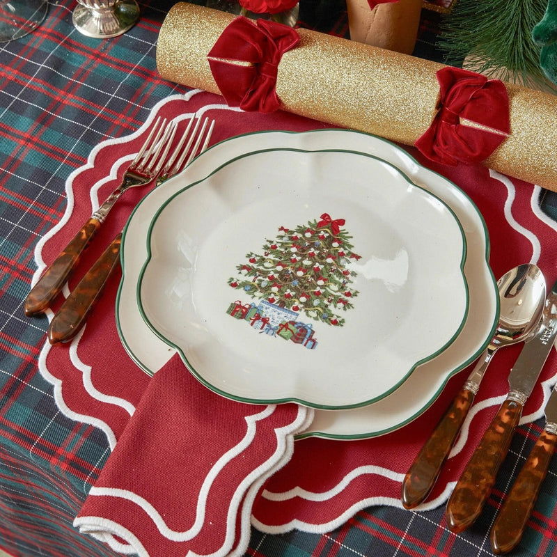 New year Christmas Table Decor Placemat Napkin Set