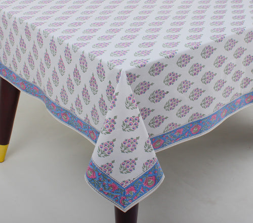 Rudy Blue, Pink and Green Tablecloth