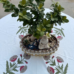 Dark Vanilla Round Tablecloth