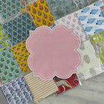 Pink Embroidered Placemats, Dinning Table Placemats, cloth cocktail Placemats Dinner Table Set, Pink Table Linen decor, Wedding table decor