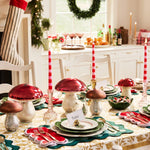 Embroidered Scallop Border Placemats, double scalloped mats and Linen wave scallop cloth cocktail Father's Placemats day gift Set of 2