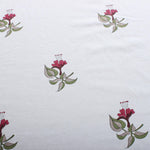 Tablecloth Alabama Crimson Indian Floral Block Printed Dining tablecloth, Fuschia Table Cover, Table Top, Linen Set French Design Home Decor