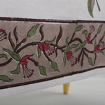 Tablecloth Alabama Crimson Indian Floral Block Printed Dining tablecloth, Fuschia Table Cover, Table Top, Linen Set French Design Home Decor