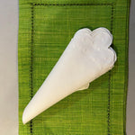 Linen Napkins, Scallop and Dots, Sets of 2, Embroidered Napkins