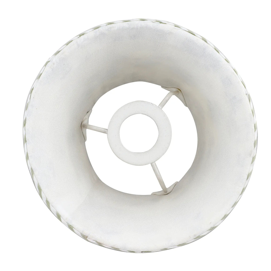 White plastic wheel or ring on a white background