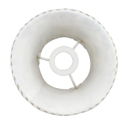 White plastic wheel or ring on a white background