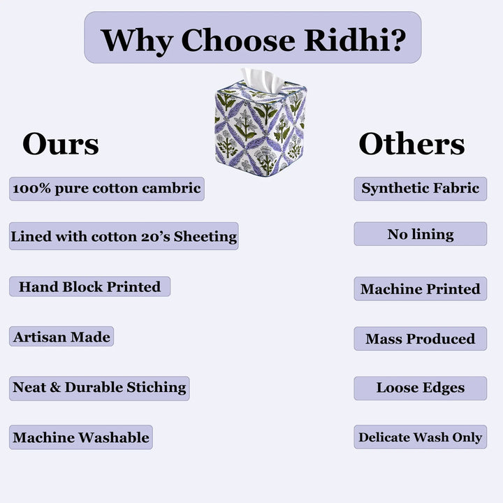 Comparison chart highlighting features of &