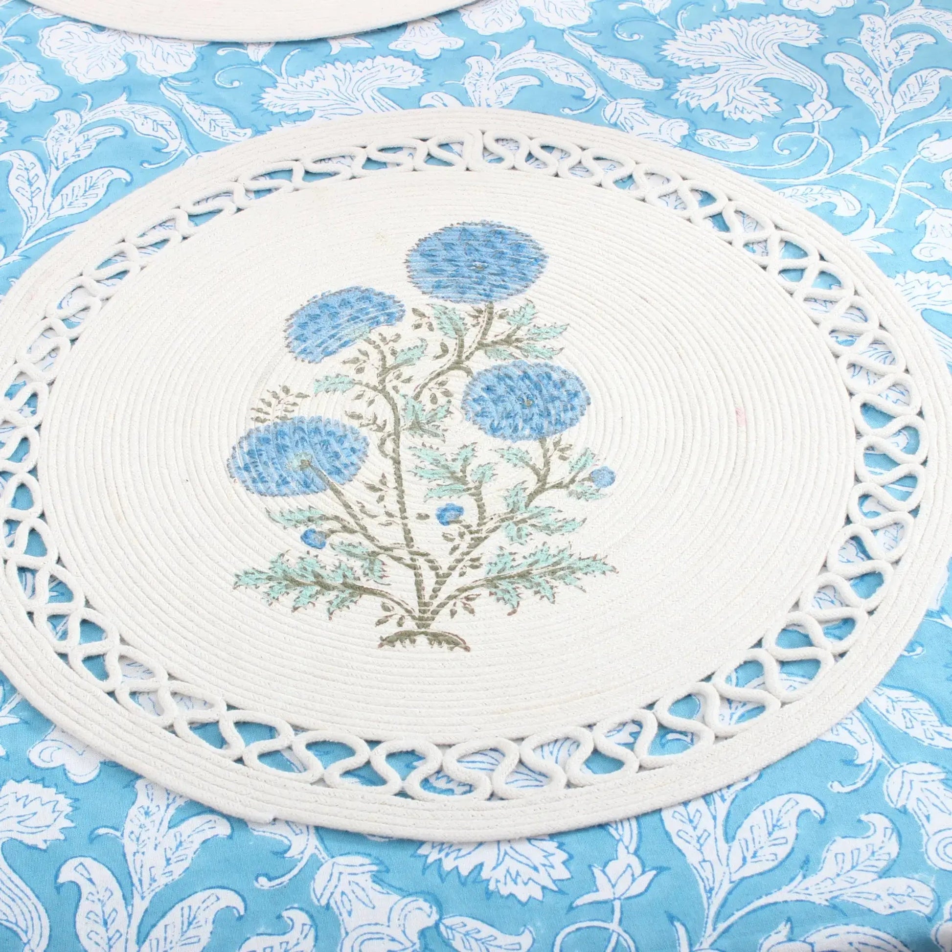 Magic Blue Rectangle Tablecloth