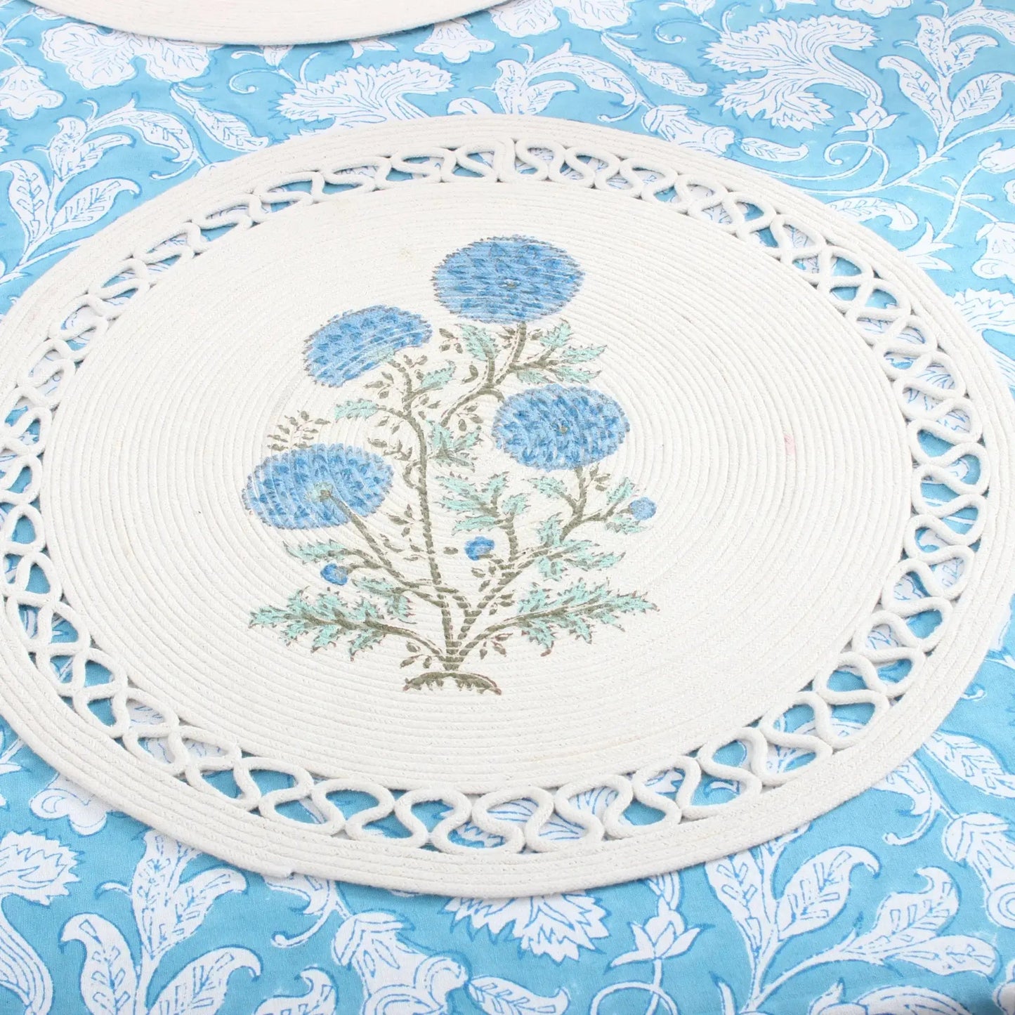 Magic Blue Rectangle Tablecloth