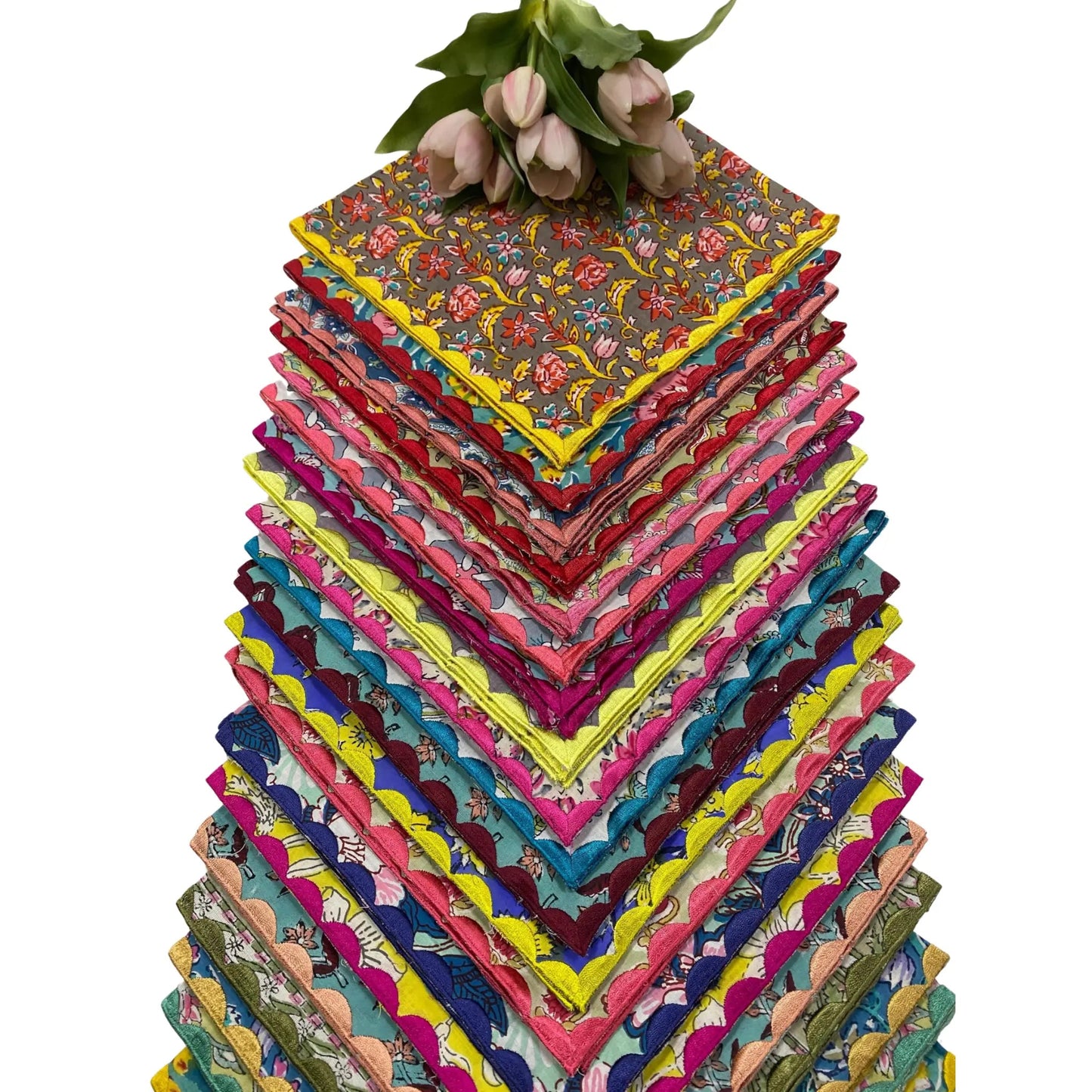 Mix Colour Embroidery Napkins