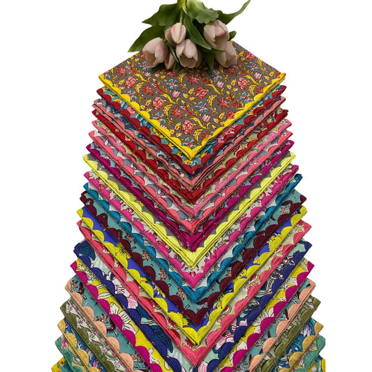 Mix Colour Embroidery Napkins