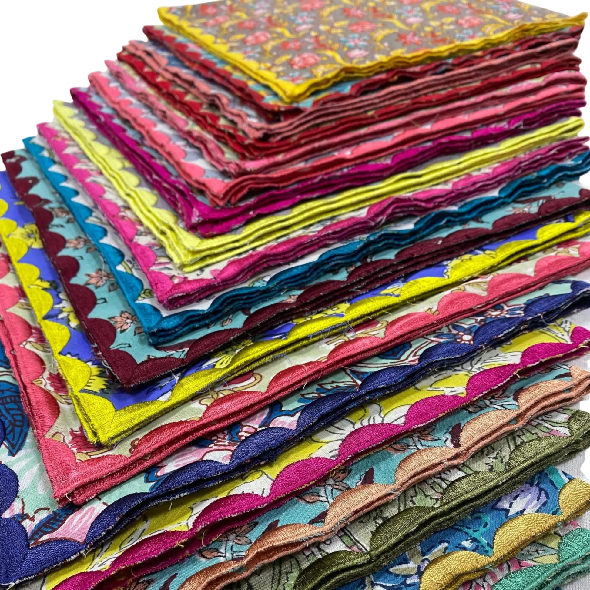 Mix Colour Embroidery Napkins