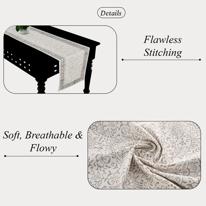 Textured fabric on a table with &