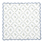 Powder Blue Scallop Embroidery Napkins
