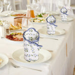 Powder Blue Scallop Embroidery Napkins