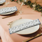 Powder Blue Scallop Embroidery Napkins